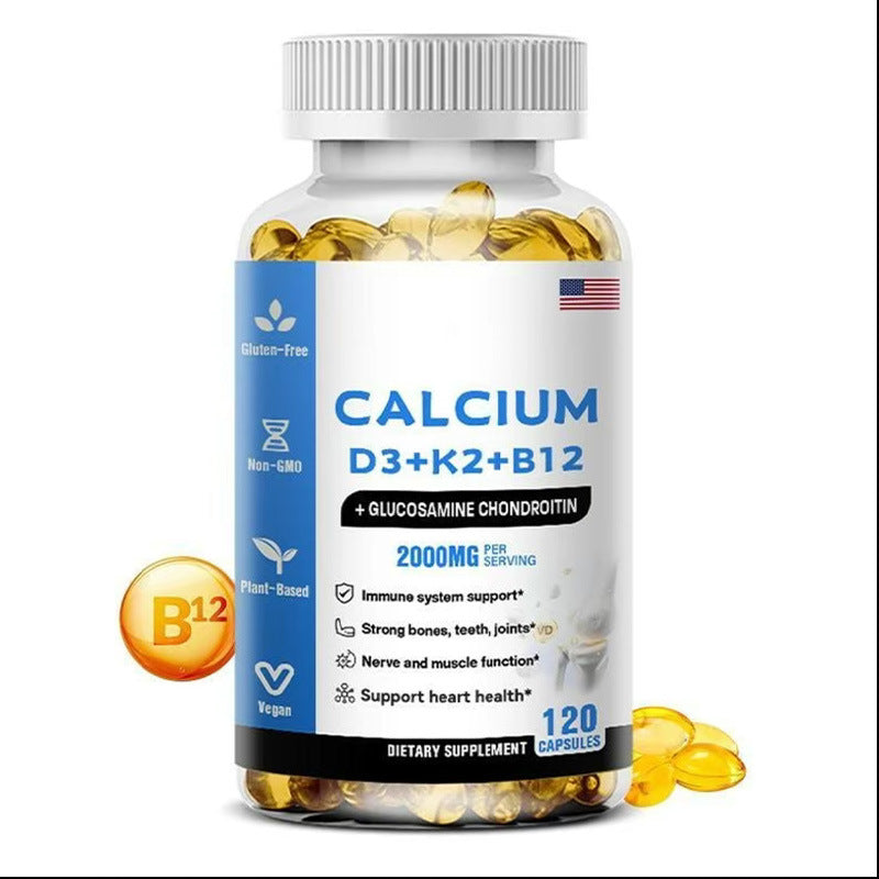 Calcium D3 + K2 + B12 – Os & Articulations | 120 Capsules