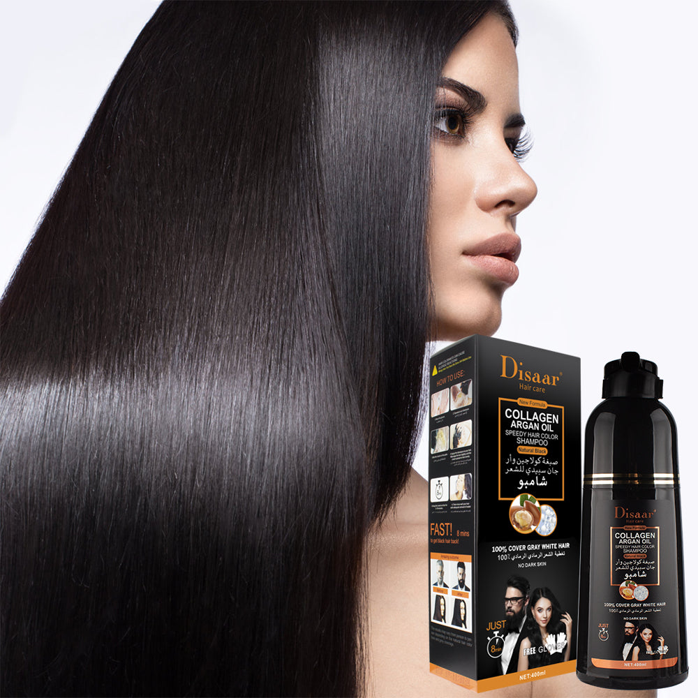 Shampooing Disaar Argan 3-en-1 – Anti-cheveux blancs express
