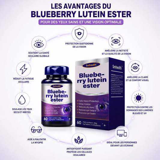 Blueberry Lutein Ester – Soins Complets des Yeux pour une Vue Claire