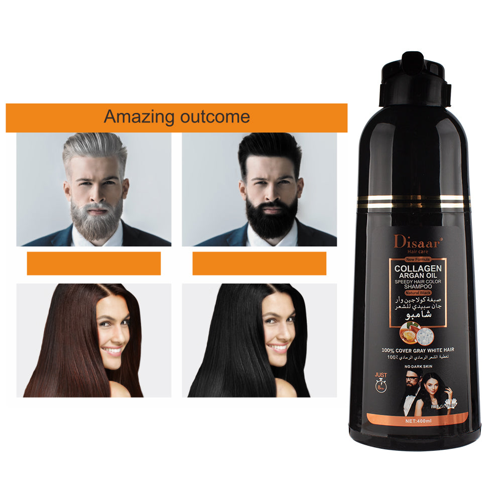 Shampooing Disaar Argan 3-en-1 – Anti-cheveux blancs express