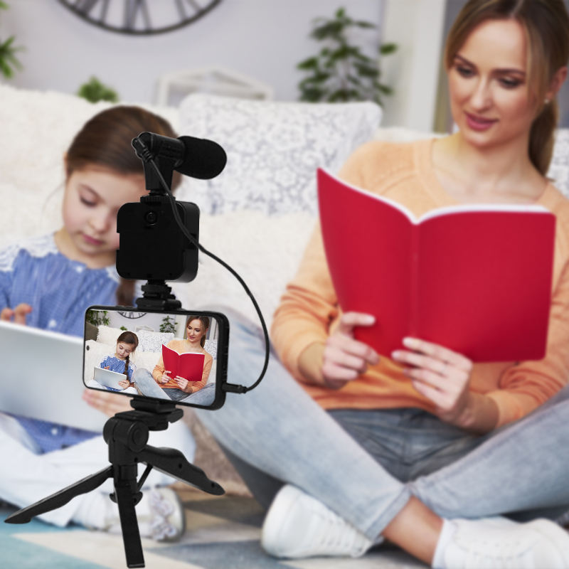 Kit de vlogging avec microphone